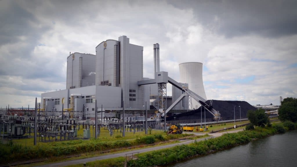 Power plant in countryside