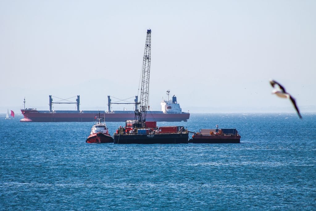 oil tanker on sea